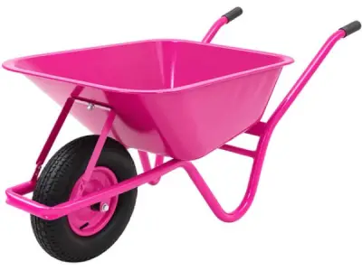 Kruiwagen 100 Liter Roze – Draagvermogen 250 kg – kavel bij XL Auctions
