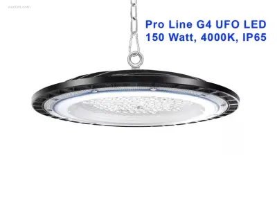 4 x LED Highbay Pro Line SLIM 150 Watt – kavel bij Auctim, Free delivery within 1-3 weeks after receipt of payment
