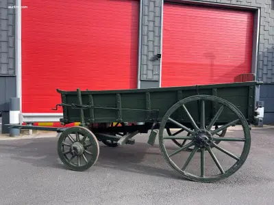 Klassieke Antieke 4-Wielige Houten Boerenwagen – kavel bij Auctim, Eynatten