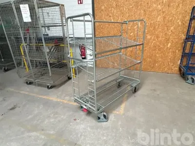 Kommissionierwagen VARIOfit (50 kg Tragkraft, 3 Ladeebenen, verzinkt) – kavel bij Blinto, Wesel