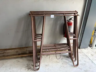5 Schragen 120cmen 6 steigerplanken 500 cm – kavel bij HNVI, Valkenswaard
