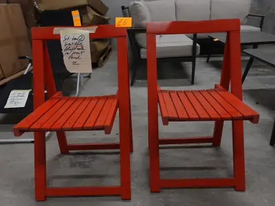 2x Vintage houten klapstoel – kavel bij Openbare Verkopen, Wakken