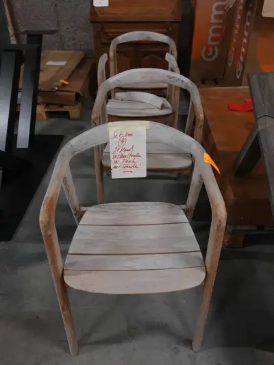4x Teak outdoor stoel – kavel bij Openbare Verkopen, Wakken