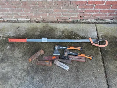 Bomenroller, 6 wiggen en 2 bijlen – kavel bij HNVI, Valkenswaard