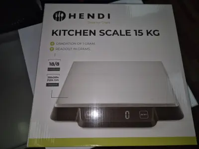 Keuken weegschaal digitaal tot 15kg nieuw – kavel bij Veilingwinnaar