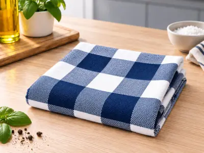 80x Keuken Theedoek - Navy - 100% katoen - 60x60cm – kavel bij XL Auctions