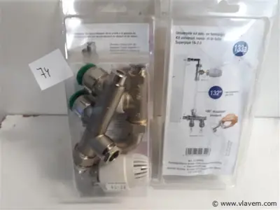 2 x Thermostaat radiatorkraan 2 buis alpex 16 mm ½ – kavel bij Vlavem