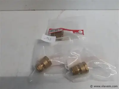 3 x Knelkoppeling recht koper 12 mm ½ F – kavel bij Vlavem