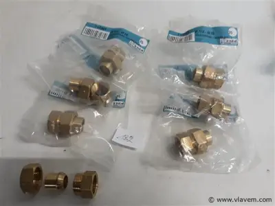 7 x Puntstuk soldeer 3 delig 15 mm ½ F – kavel bij Vlavem