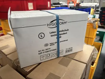 1 Doos Latex Handschoenen Hygonorm – kavel bij Hammertime, Horeca Auction Antwerp