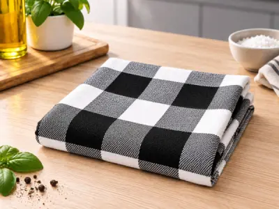 80x Keuken Theedoek - Zwart - 100% katoen bekijken – kavel bij XL Auctions