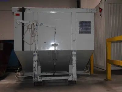 3 Forklift tipping skip bins – kavel bij NetBid, Sint Baafs Vijve