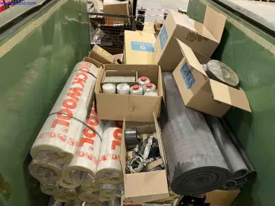 Container of various sized insulation rolls – kavel bij NetBid, Sint Baafs Vijve