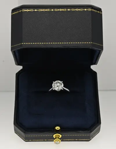 Witgouden ring Diamant 3crt – kavel bij Twents Veilinghuis