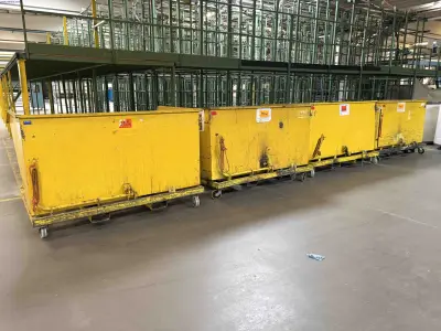 4 Mobile fork-truck tipper skips – kavel bij NetBid, Sint Baafs Vijve