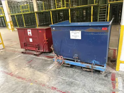 2 Fork-truck tipper skips – kavel bij NetBid, Sint Baafs Vijve