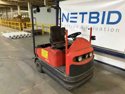 Battery-electric ride-on tow tractor Linde P60 – kavel bij NetBid, Sint Baafs Vijve