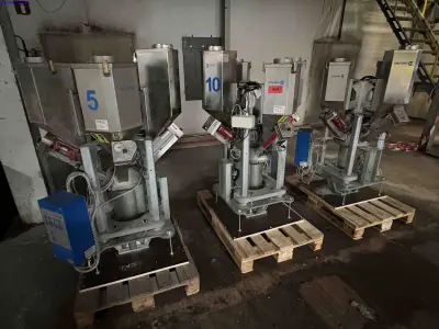 3 Gravimetric dosing and mixing systems Colortronic M20/M25 modules – kavel bij NetBid, Sint Baafs Vijve