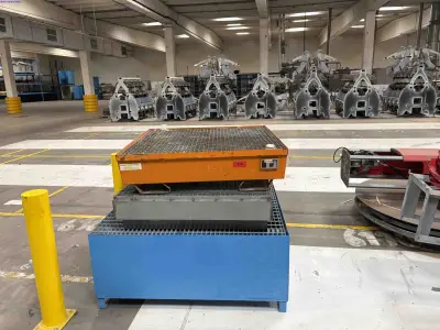 3 Bunded drum spill-containment pallets – kavel bij NetBid, Sint Baafs Vijve
