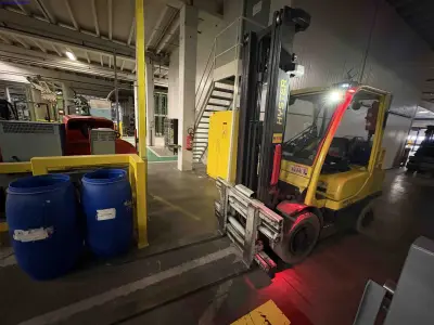 LPG counterbalance forklift truck Hyster H3.0FT – kavel bij NetBid, Sint Baafs Vijve