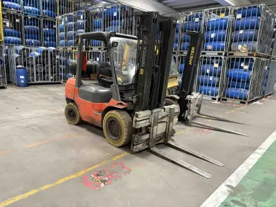 LPG counterbalance forklift truck Toyota 02-7FGF35 – kavel bij NetBid, Sint Baafs Vijve