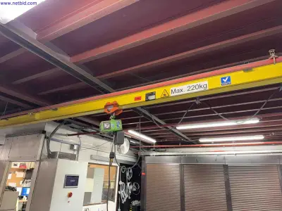 Overhead workshop crane HITACHI 1/4 SH2 – kavel bij NetBid, Sint Baafs Vijve