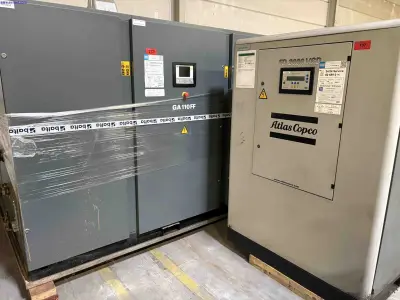 Air Compressor / Air Dryer ATLAS COPCO GA110 – kavel bij NetBid, Sint Baafs Vijve