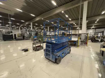 Battery Electric Scissor Lift Haulotte Compact 14 – kavel bij NetBid, Sint Baafs Vijve
