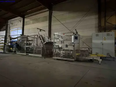 Automated Industrial Packaging Line with Robotic Handling and Hot Melt Adhesive System. Smurfit Kappa 2013 – kavel bij NetBid, Sint Baafs Vijve