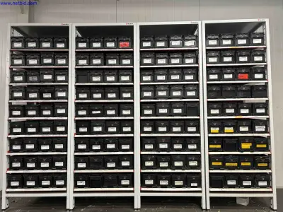 Rack with Boxes Wurth – kavel bij NetBid, Sint Baafs Vijve