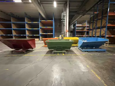 6 Fork-truck tipper skips – kavel bij NetBid, Sint Baafs Vijve