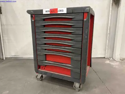 8 drawer mobile tool box Facom – kavel bij NetBid, Roterijstraat 205-8793 Waregem