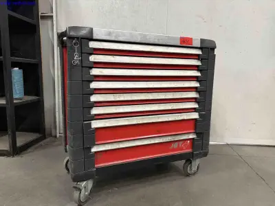 8 drawer mobile tool box Facom – kavel bij NetBid, Roterijstraat 205-8793 Waregem