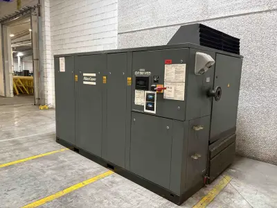 Industrial Air Compressor Atlas Copco GA 180 VSD – kavel bij NetBid, Roterijstraat 205-8793 Waregem