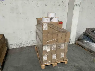 1 Set Self-adhesive sticky white labels Codipack 212937 – kavel bij NetBid, Roterijstraat 205-8793 Waregem