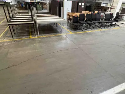 1 Set Factory / office tables and chairs – kavel bij NetBid, Roterijstraat 205-8793 Waregem