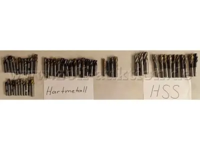 1 Konvolut verschiedener Hartmetall- und HSS-Fräser und Stufenbohrer – kavel bij Zoll-Auktion, Ulm