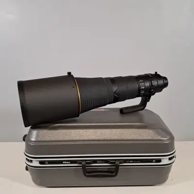 Camera lens, Nikon, AF-S Nikkor 600mm 1:4E FL ED VR – kavel bij Domeinen Roerende Zaken, Groningen