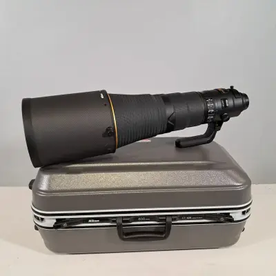 Camera lens, Nikon, AF-S Nikkor 600mm 1:4E FL ED VR – kavel bij Domeinen Roerende Zaken, Groningen