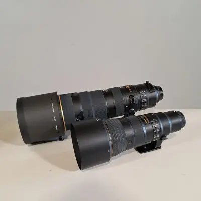 2x Camera lens, Nikon, o.a AF-S Nikkor 500mm 1:5.6E PF ED – kavel bij Domeinen Roerende Zaken, Groningen
