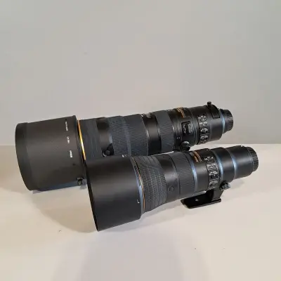 2x Camera lens, Nikon, o.a AF-S Nikkor 180-400mm 1:4E TC1.4 FL ED – kavel bij Domeinen Roerende Zaken, Groningen