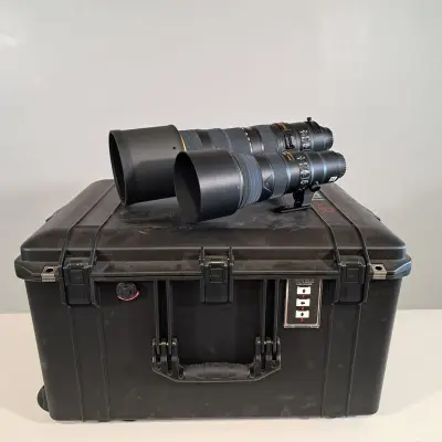 2x Camera lens, Nikon, o.a AF-S Nikkor 500mm 1:5.6E PF ED – kavel bij Domeinen Roerende Zaken, Groningen