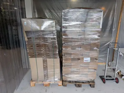 2x Pallet met verpakkingsdozen, Topa – kavel bij Onlineveilingmeester, Groningen