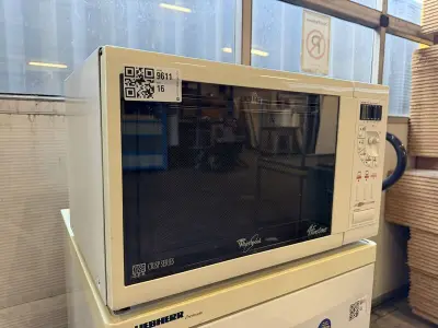 Combimagnetron, Whirlpool, AVM 916/WP/WH, wit/crème, Jet 1000 W – crispfunctie – draaiplateau – kavel bij Onlineveilingmeester, Hoogeveen