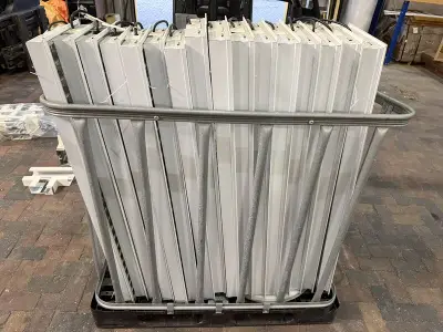 Ca. 16x Langwerpig LED-plafondarmatuur, Luminación General, 841 Minicomfort LED 2x, wit, 2018 – kavel bij Onlineveilingmeester, Hoogeveen