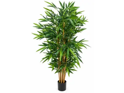 2x 180cm Real touch bamboo in plastic pot(Pot size:D170x146mm) – kavel bij XL Auctions
