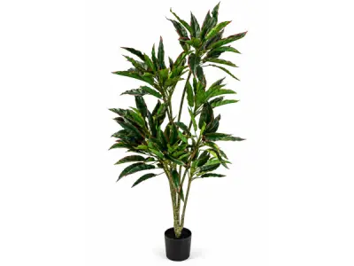 2x 160cm Real touch red side rohdea x 174 lvs in plastic pot – kavel bij XL Auctions