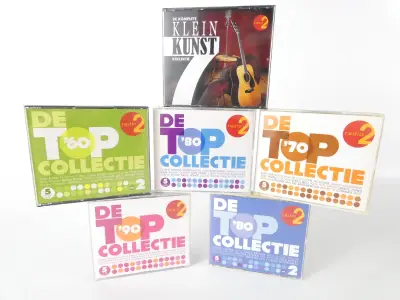 Kavel van 6 CD-Boxsets: Radio 2 – De Topcollectie & Kleinkunst – kavel bij De Kringwinkel, Heverlee
