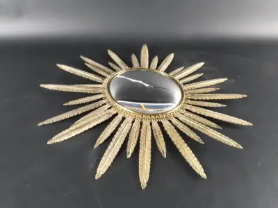 Decoratieve hollywood Regency zonnespiegel – kavel bij De Kringwinkel, Heverlee
