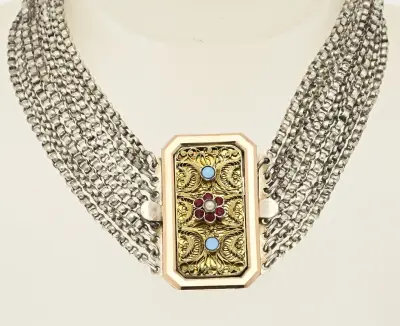 Zilveren collier met turkoois – kavel bij Twents Veilinghuis